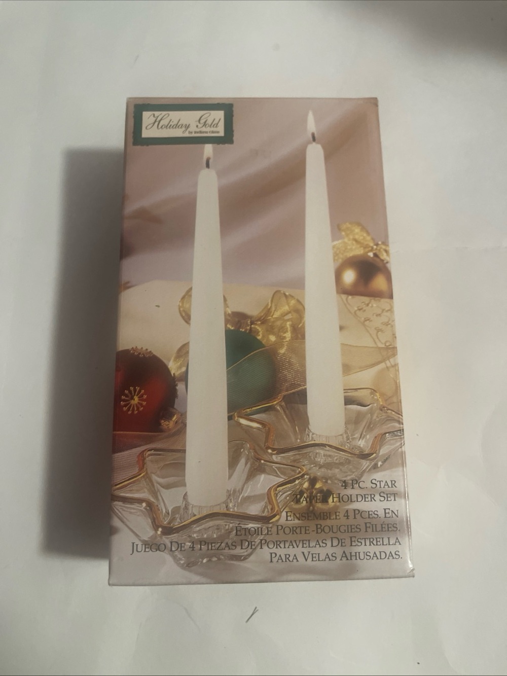 White Taper Candle Set by